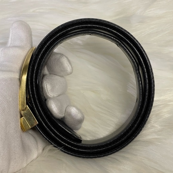 LOUIS VUITTON epi leather belt in black - Picture 6 of 11